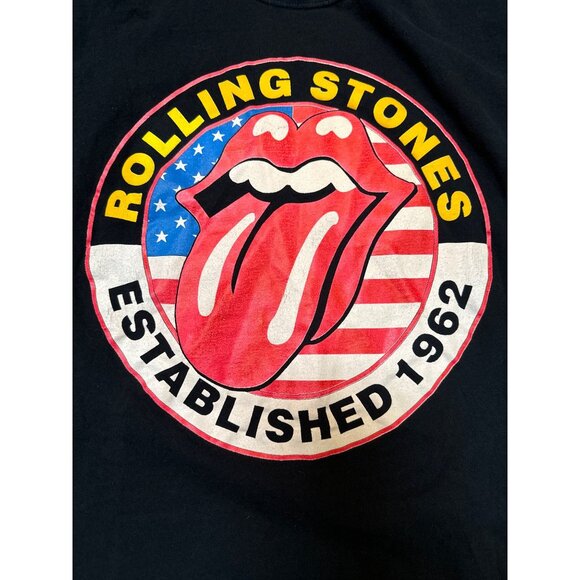 Rolling Stones Established 1962 Tee Fruit of the Loom Heavy Cotton Black L - Picture 1 of 6